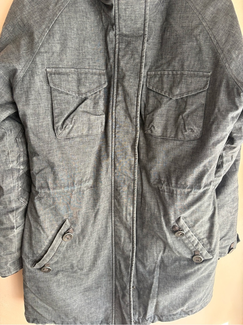 Aritzia Community Paradigm Parka - Medium, Grey- Missing faux fur trim AS IS - Picture 3 of 11